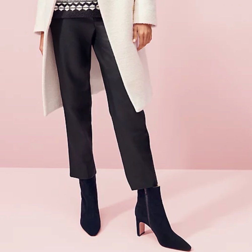 Ann Taylor Faux Leather Slim Pant - NWT